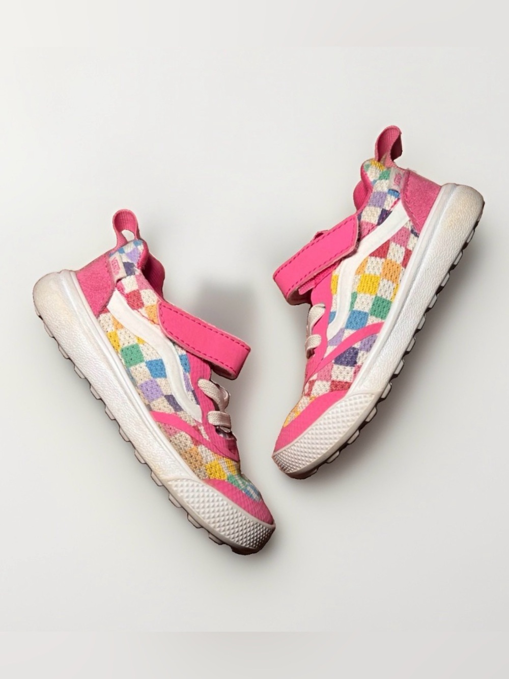Vans Ultrarange Colorful Chekered Little Kids 6.5 Shoes Sneakers Comfy